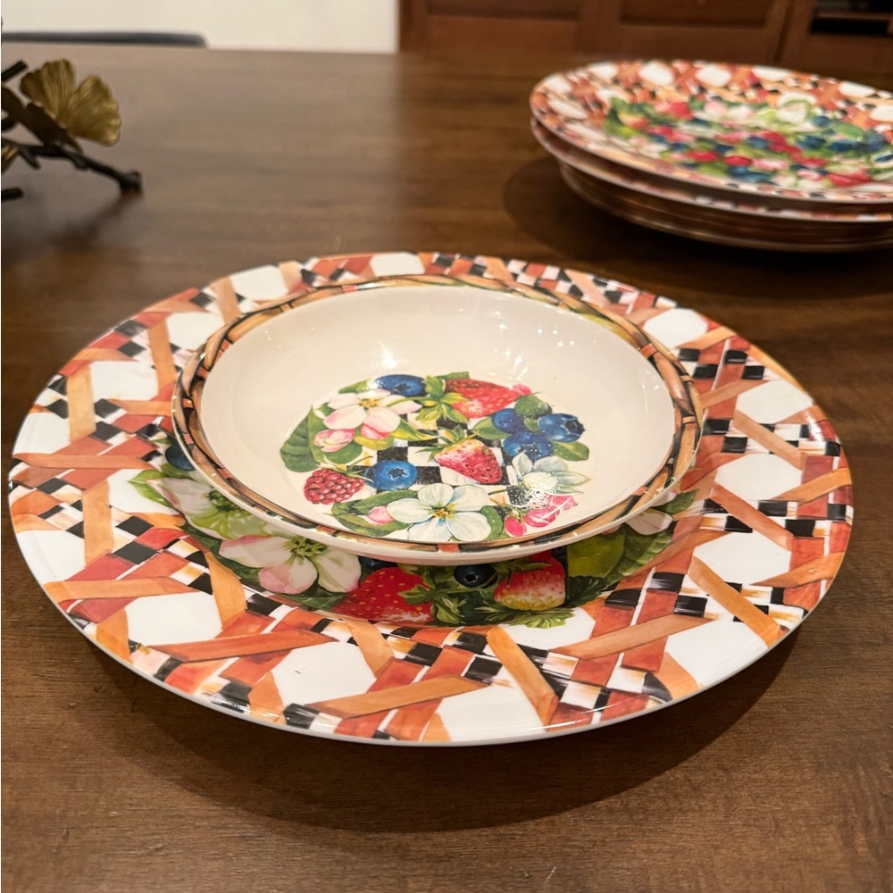 Mackenzie childs melamine plates
